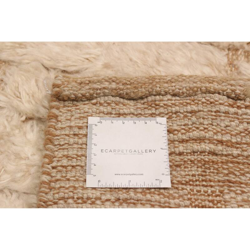 ECARPETGALLERY Hand-knotted Tangier Cream Wool Rug - 9'8 x 13'7