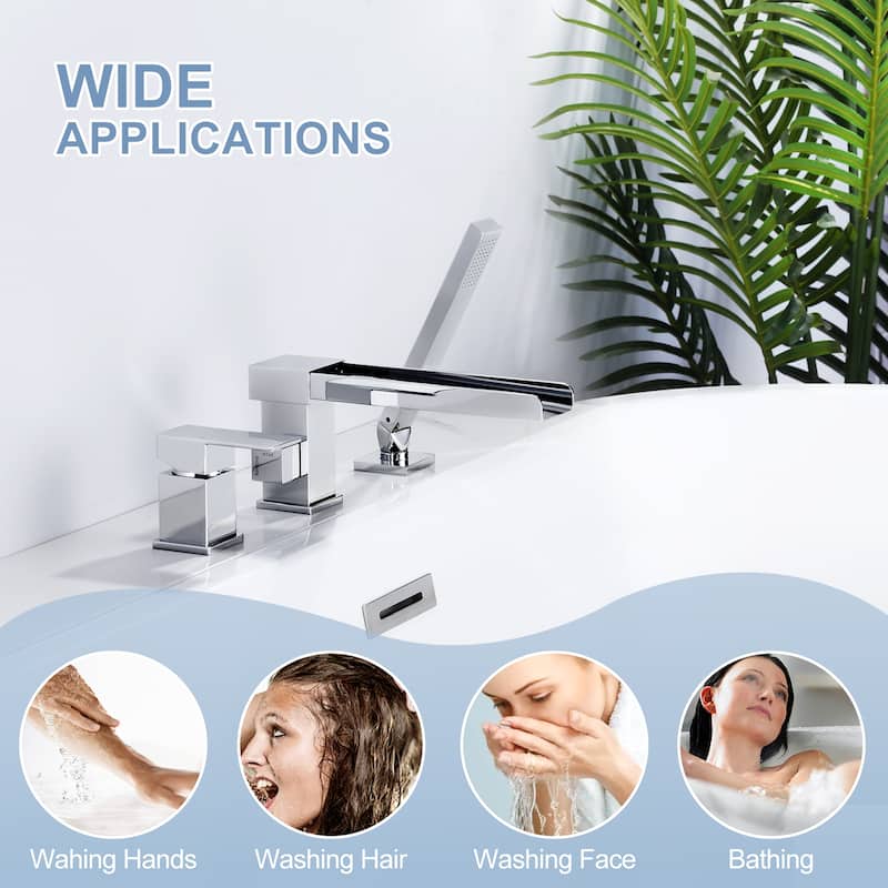Single-Handle Deck-Mount Tub Faucet