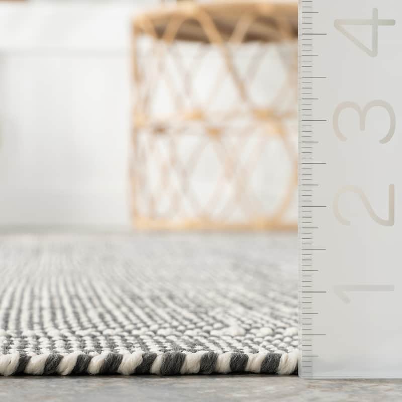 Home Conservatory Squares Handwoven Indoor/Outdoor Area Rug