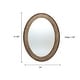 preview thumbnail 14 of 12, Cameo Wood Framed 32-Inch Oval Wall Mirror, Bathroom Wall Mirror - 31.89" H x 24" W x 1.26" D