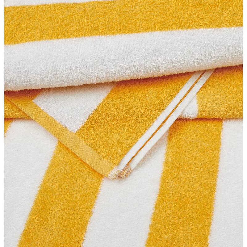 Oceanfront Resort Classic Cabana 4 PACK Beach Towel.