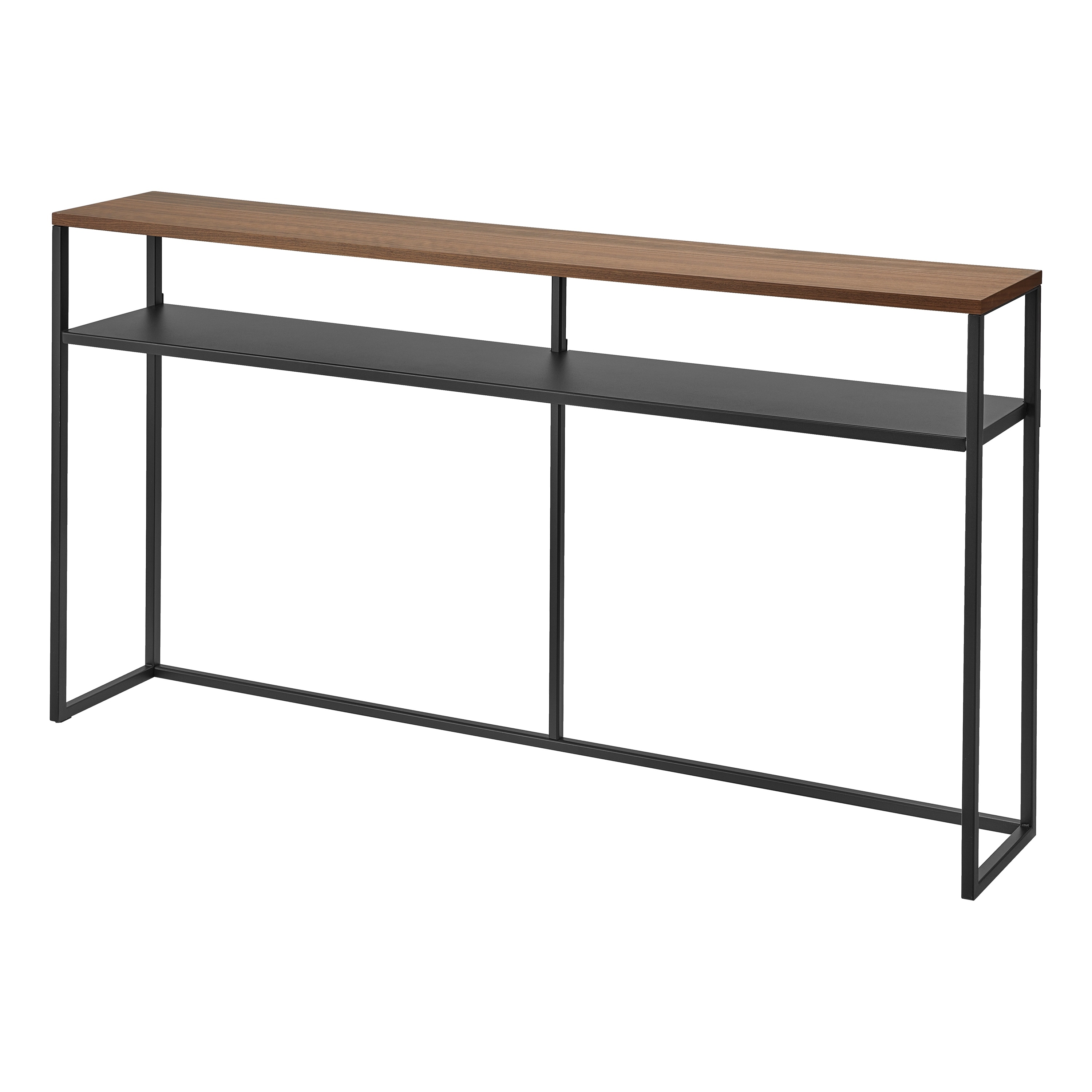Yamazaki Home Long Console Table - Two Styles, Steel, Shelf, Holds