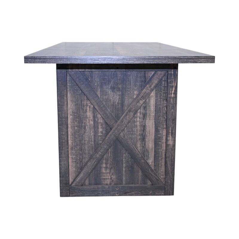 70.87" Farmhouse Large Dining Table for 6-8 People, Rectangular Wood Dining Table, Rustic Kitchen Dinner Table with X Solid Legs