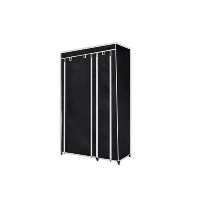 vidaXL Folding Wardrobe Black 43" x 18" x 69" - 43" x 18" x 69"