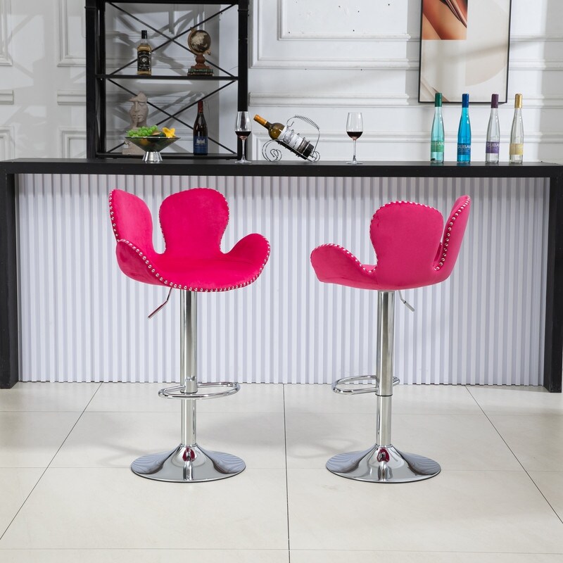 Bright pink bar new arrivals stools
