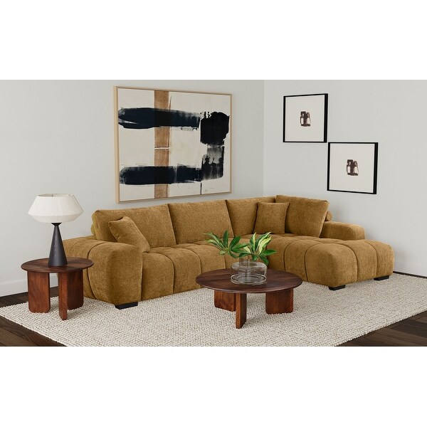 Camacho Upholstered Chaise Sectional Sofa - Bed Bath & Beyond