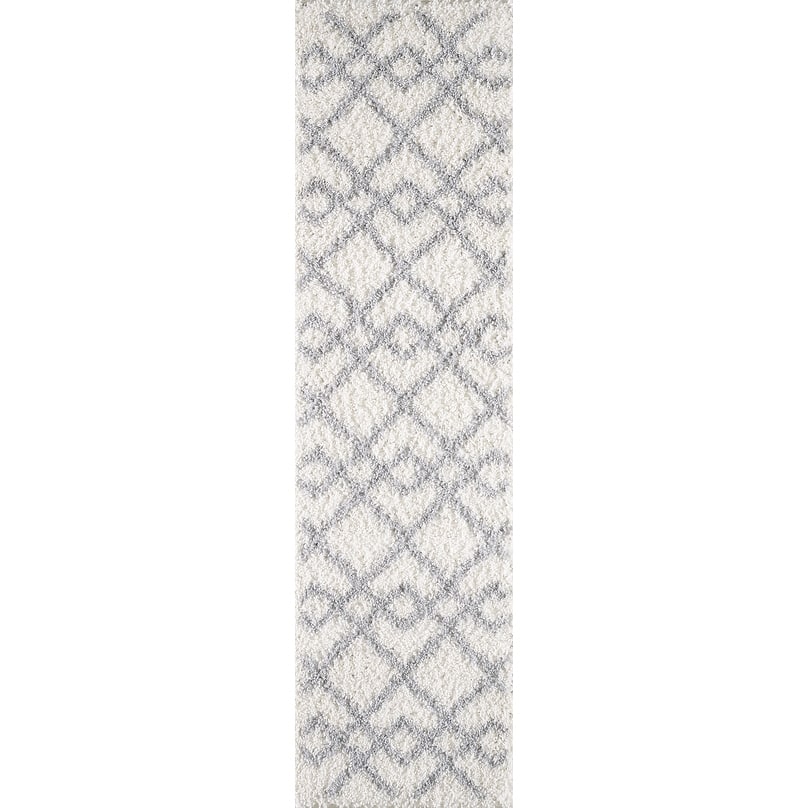 Pax Plush Diamond Trellis Shag Rug