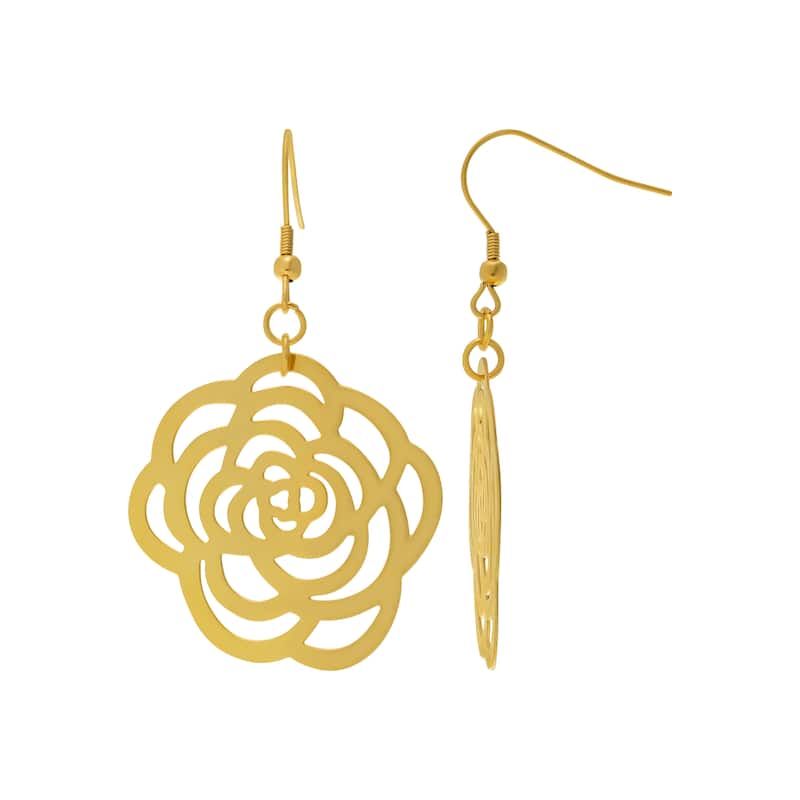 Victoria Townsend Gold-Plated Stainless Steel Flower Earrings