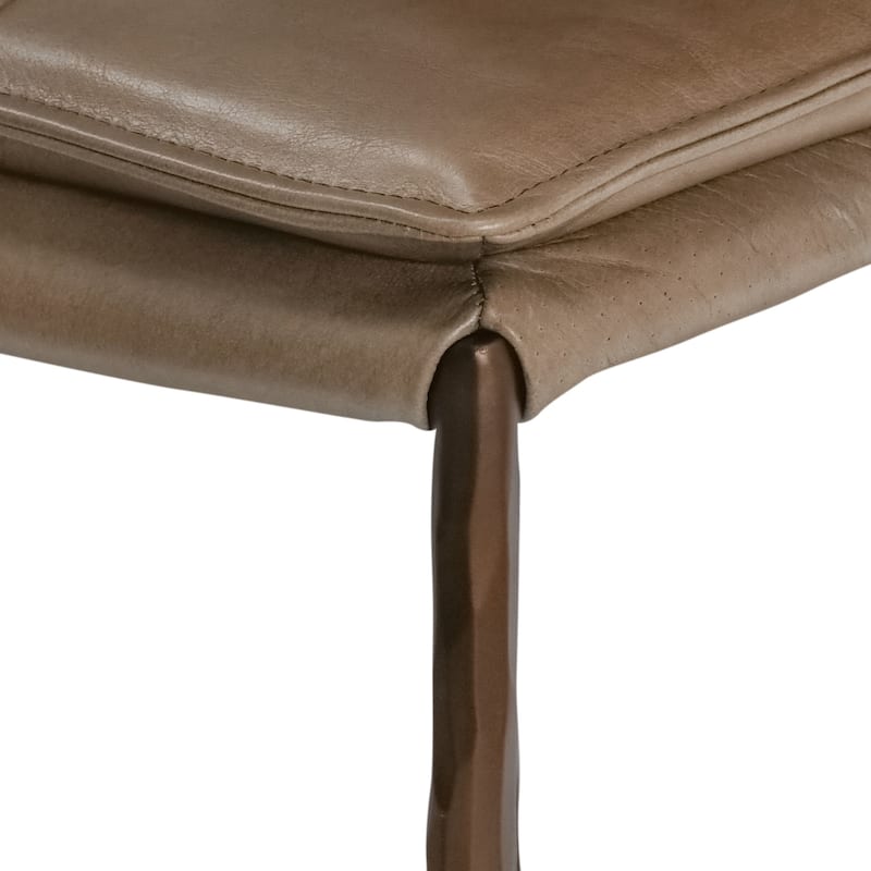 Classic Home Tuscan Leather Bar and Counter Stool