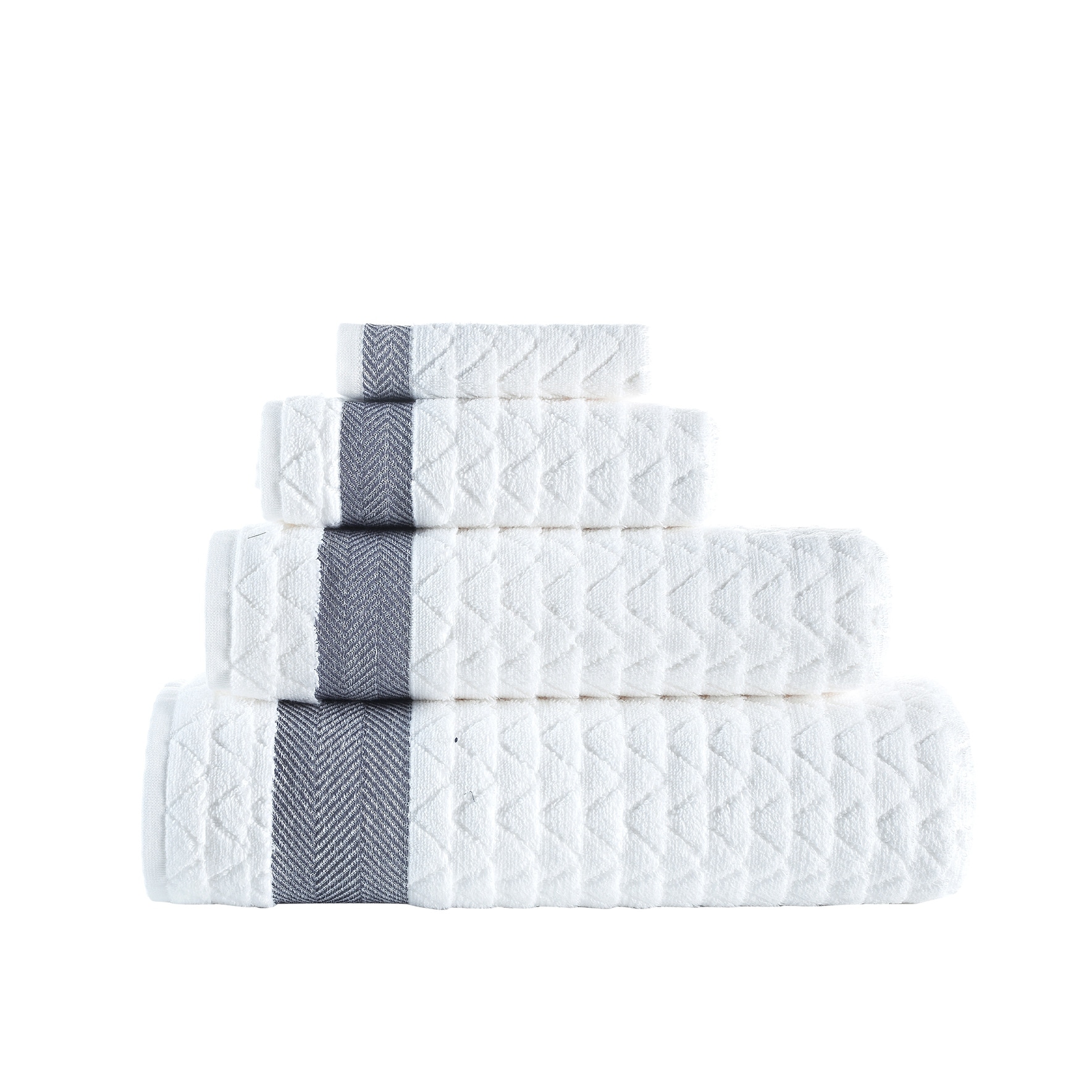 Brooks Brothers Solid Signature 4 Pcs Wash Towels - Navy