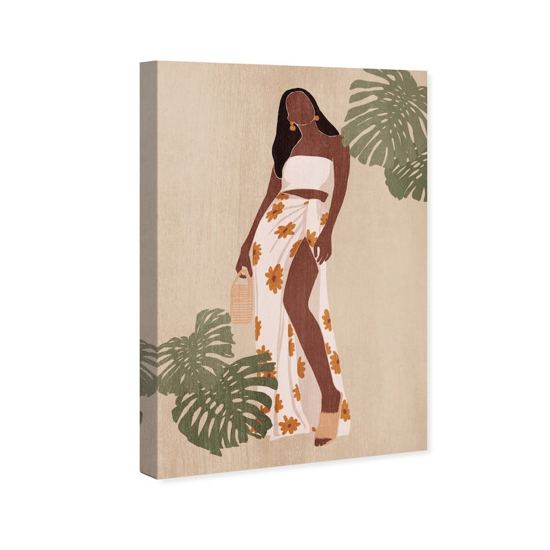 Wynwood Studio Fashion and Glam Everyday is Summer Brown and Modern & Contemporary Wall Art Canvas Print