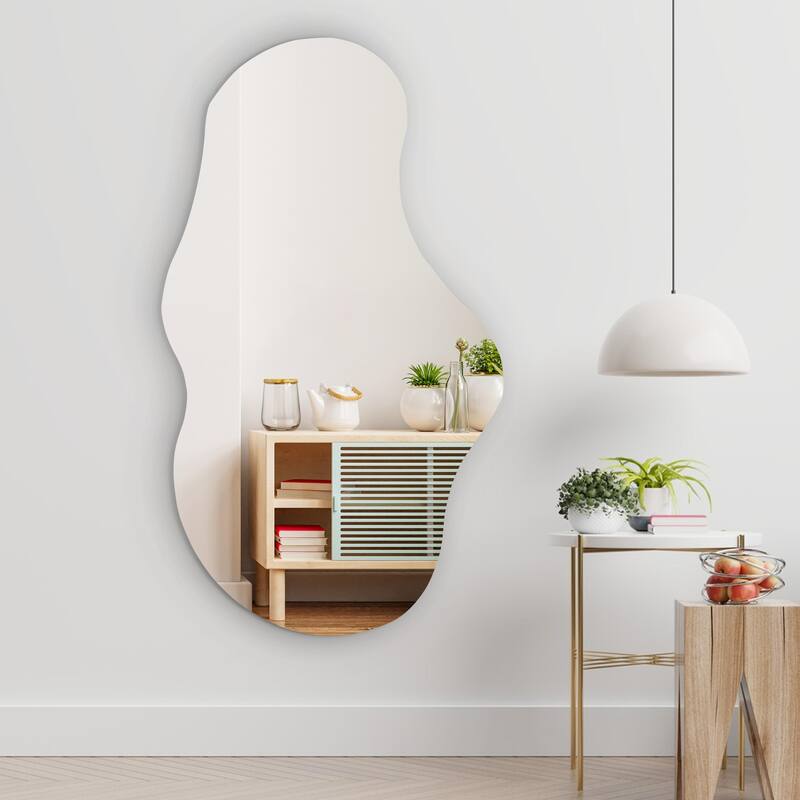 Asymmetrical Mirror, Decorative Frameless Irregular Mirror