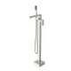 preview thumbnail 12 of 12, Elegant Lighting FAT-8002 Henry Floor Mounted Clawfoot Tub Filler with Brushed Nickel