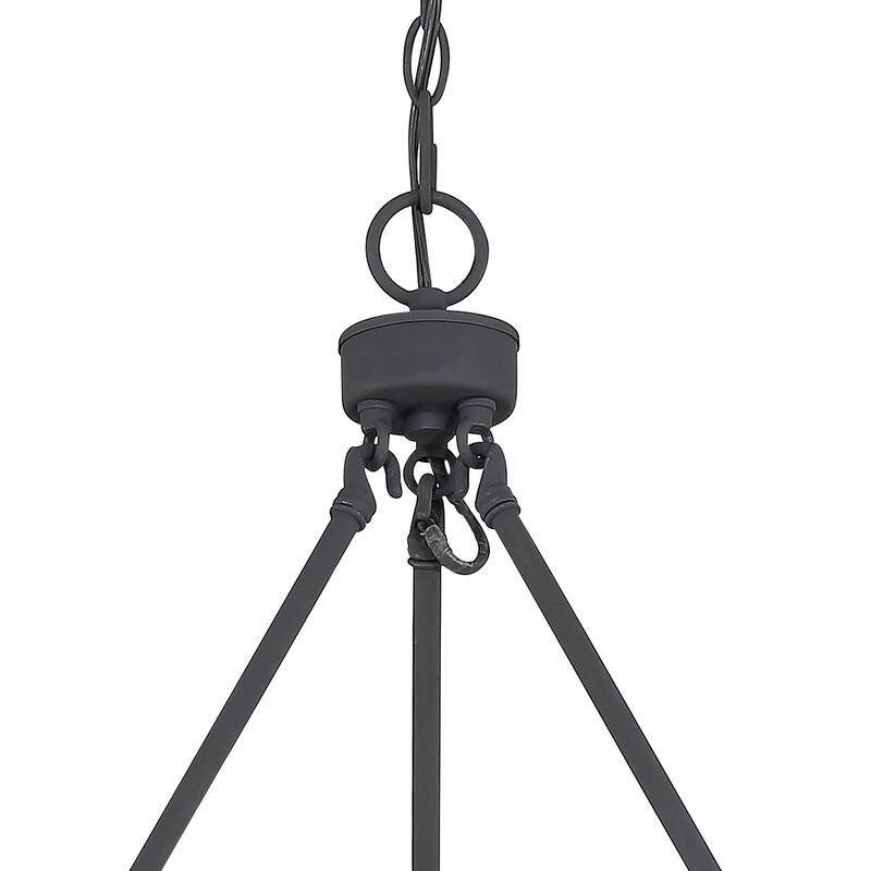 Acroma Farmhouse Black 15-light Tiered Chandelier for Dining Room - 27.5