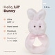 preview thumbnail 2 of 4, Bearington Baby Lil' Bunny 5.5" Pink Soft Easter Bunny Rattle