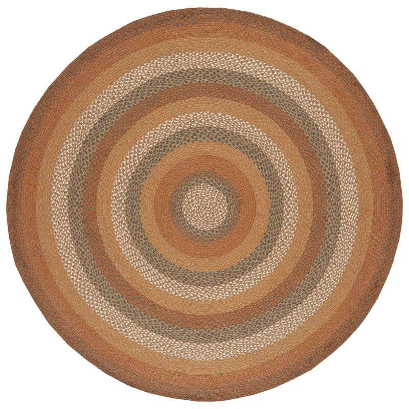 SAFAVIEH Handmade Braided Ilsabe Cotton Rug - 4' x 6' Oval - Ivory/Green
