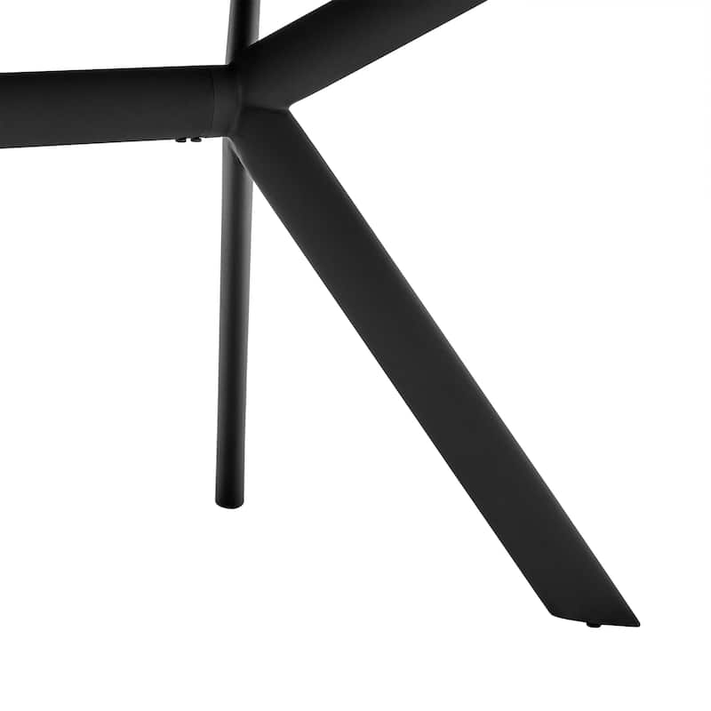 Margot 63" Light or Dark Gray Dining Table with Trestle Base