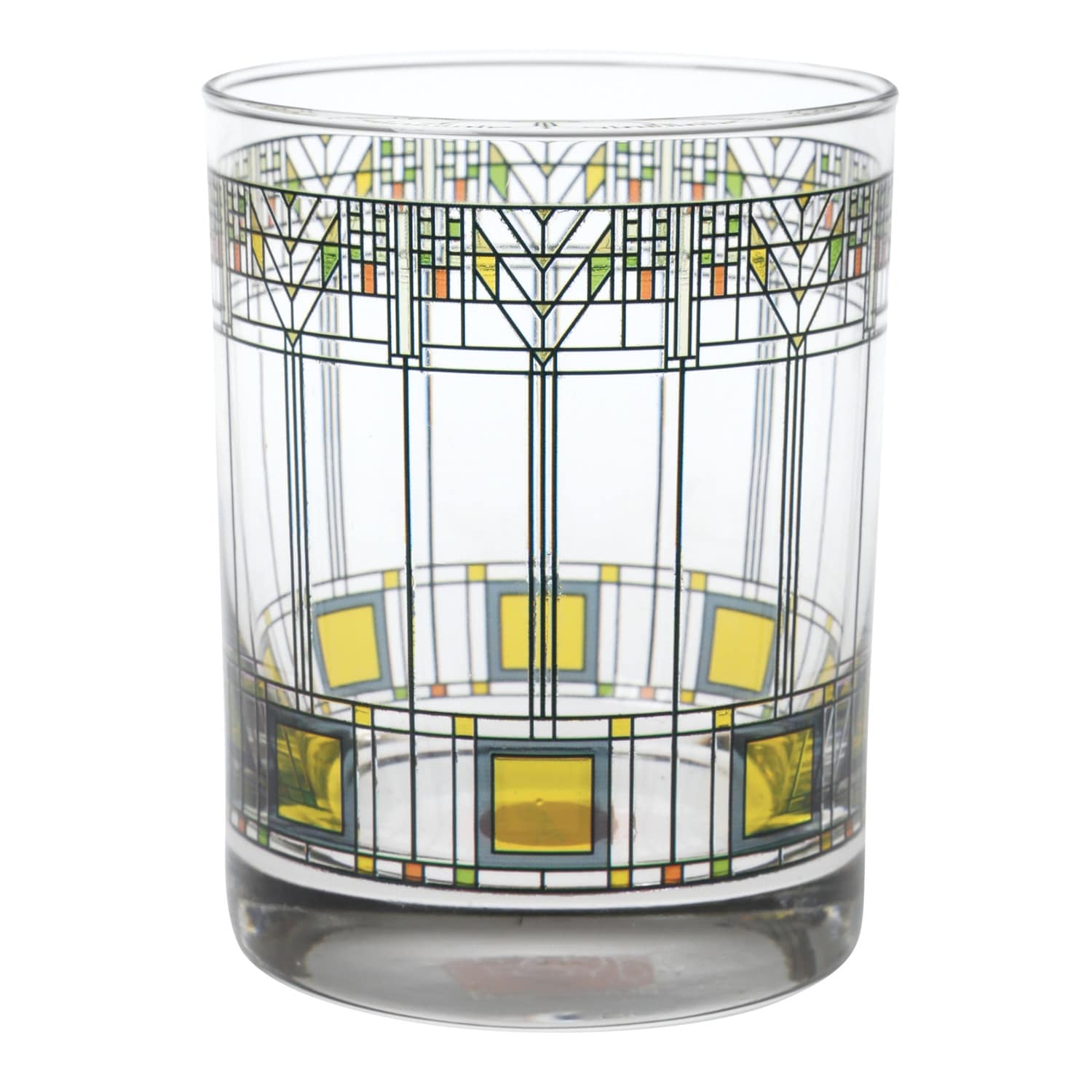Set of 2 Collectible Cups Frank Lloyd Wright Waterlilies Glass Tumblers