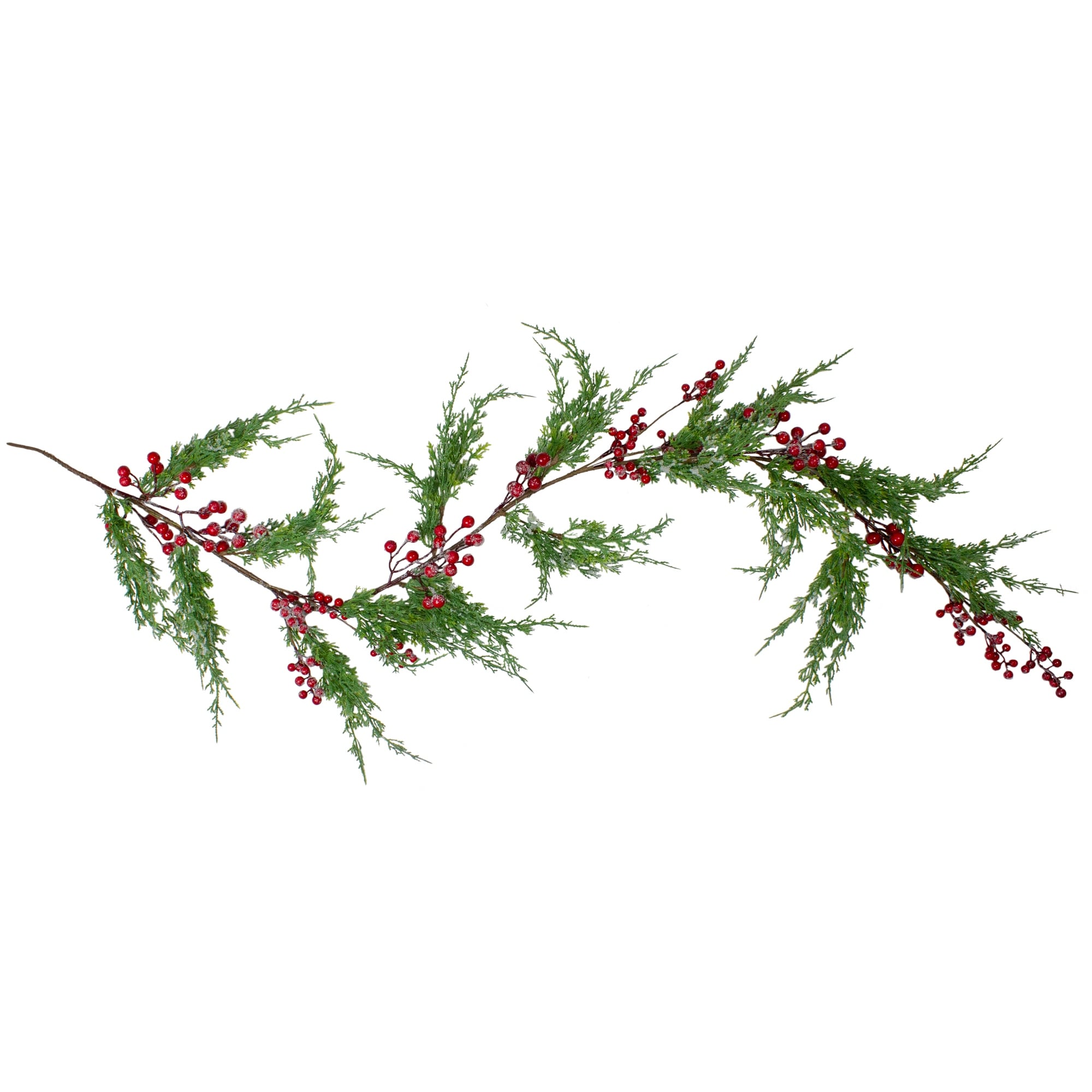 Iced Berries Pine Artificial Christmas Garland 5' x 10" Unlit
