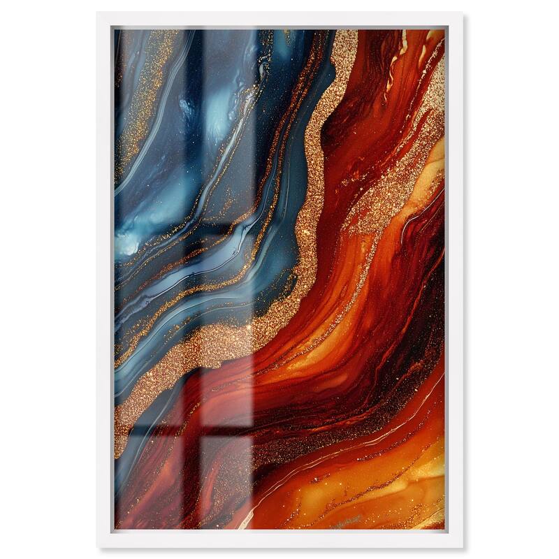 Gilded Galaxy Shadowbox by Art Remedy - White - 24" x 36"