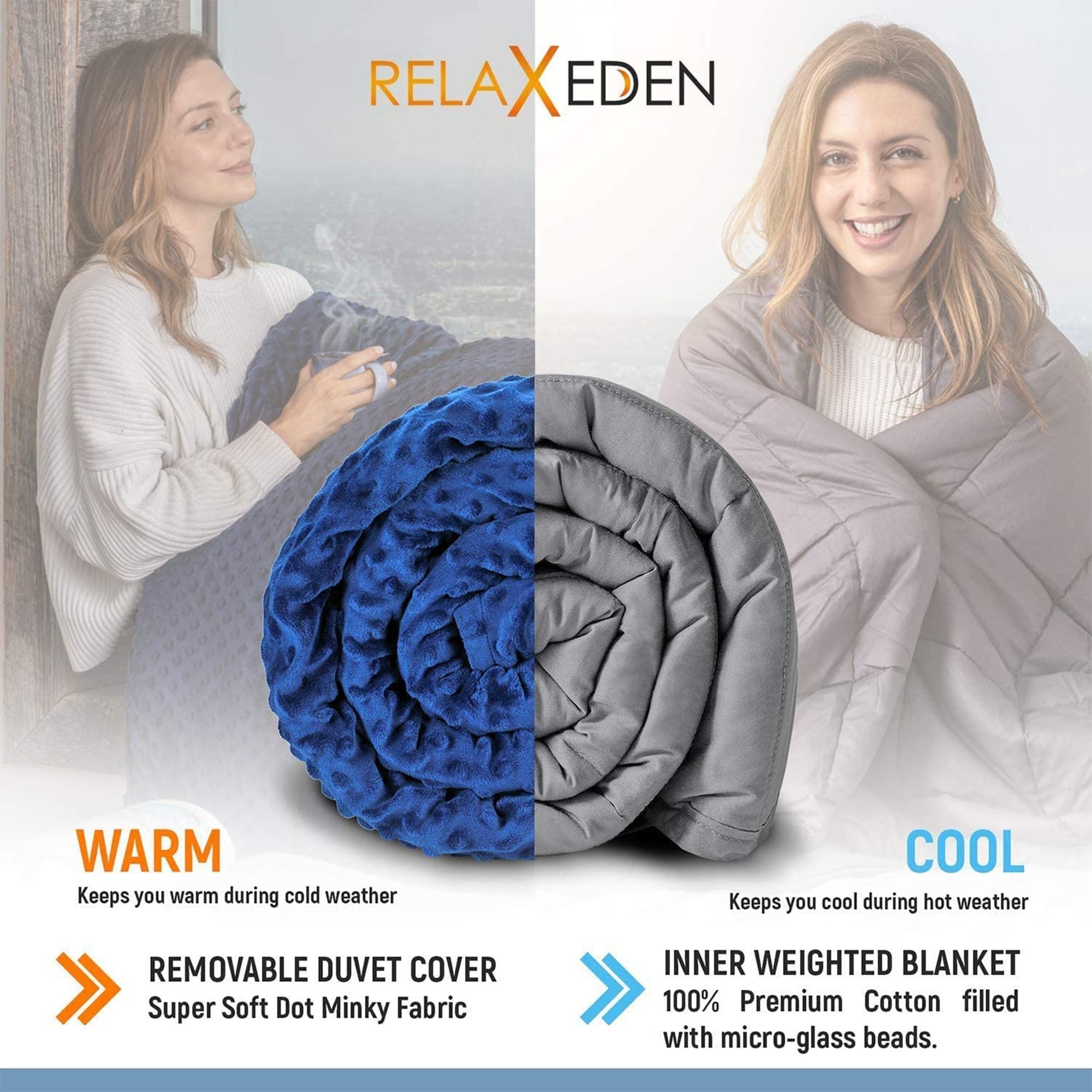 Beautyrest 15lb weighted hotsell blanket with removable cover