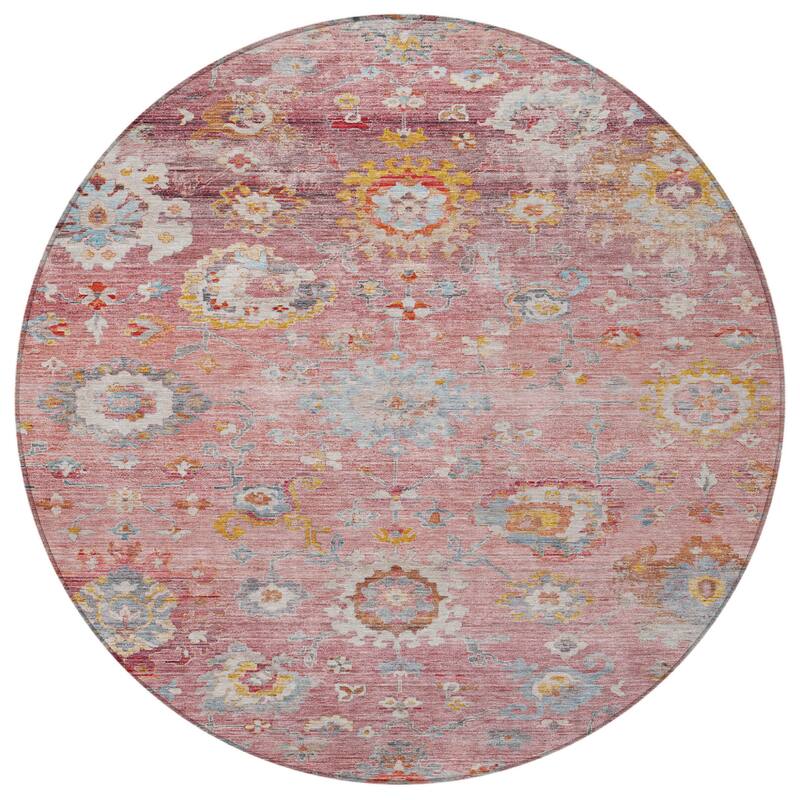 HomeRoots Floral Traditional Rectangle Outdoor Rug