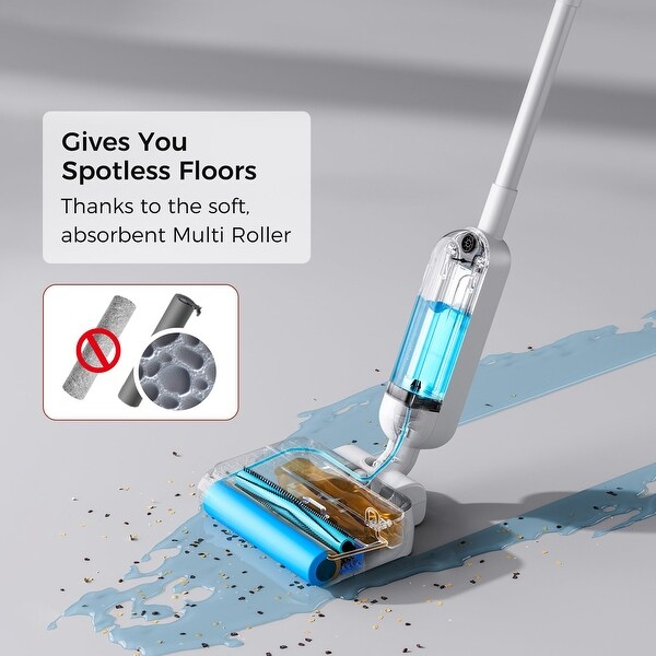 Hizero F100 All-In-One Wet Dry Bionic Hard Floor Cleaner, Sage