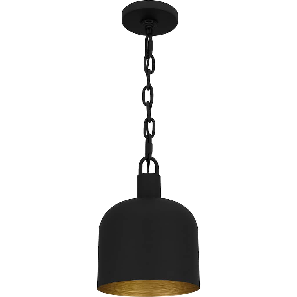 Raquel 1-Light Matte Black Mini Pendant Light
