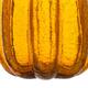 Glitzhome Amber Crackle Handblown Decorative Glass Pumpkins