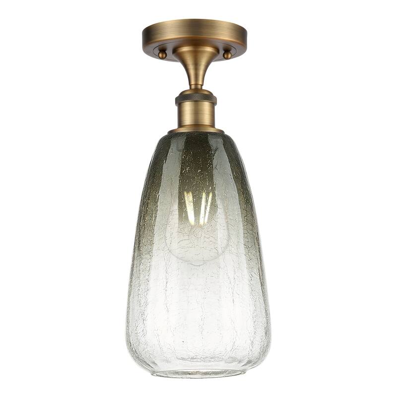 Innovations Lighting Endless Possibilities Ballston - Brookhaven Almond - 1 Light 6" Semi-Flush Mount