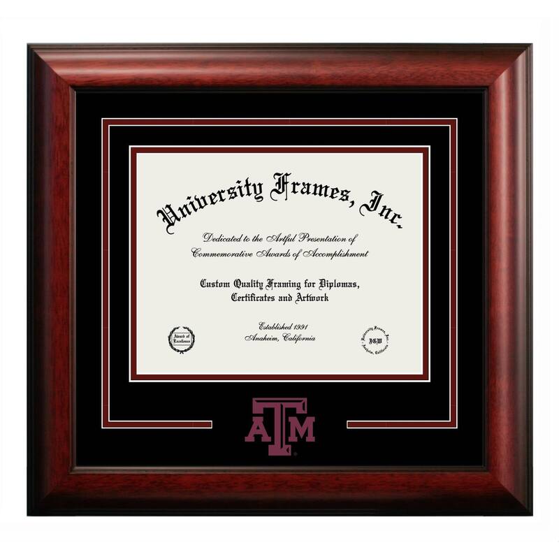 Texas A&M Aggies 16w x 12.5h Spirit Diploma Frame
