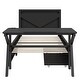 preview thumbnail 4 of 3, Twin Size Metal Gaming Platform Bed with LED Headboard, LED Desk, USB and 2 Drawers