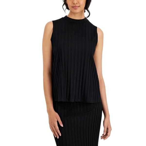 Eileen Fisher Women's Rib Tank Black Size XX-Small - Bed Bath & Beyond -  40569684