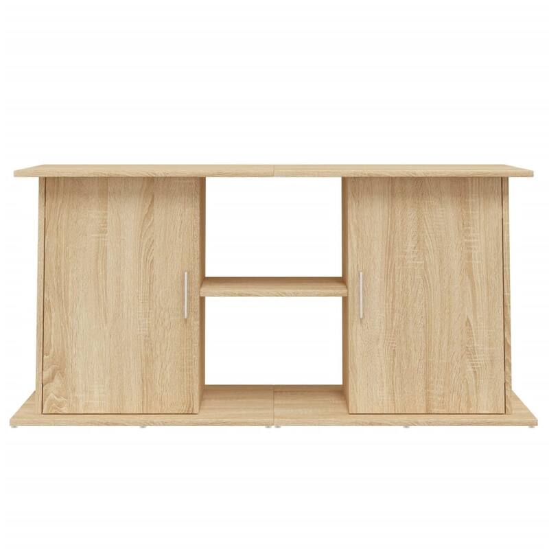 vidaXL Aquarium Stand Sonoma oak Engineered wood 47.6 x 16.1 x 22.8 in - 16.1 x 47.6 x 22.8