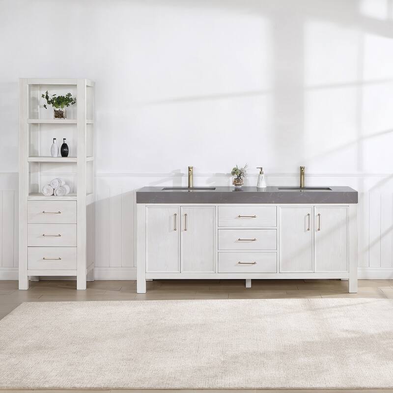 Miseno MV-NM-703872 León 72" Free Standing Double Basin Vanity Set
