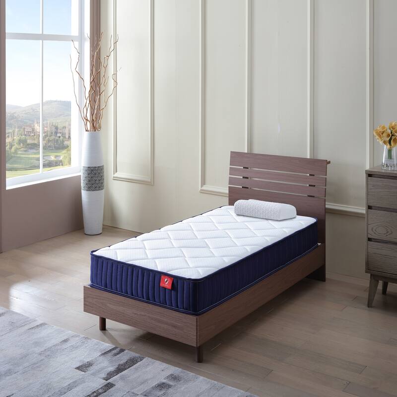 6 Inch Twin Mattress, Foam And Spring Hybrid Mattress In A Box,Medium Soft,Certipur-Us Certified