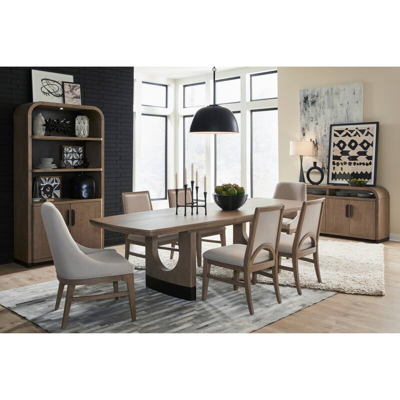 Magnussen Home Tristan Swiss Coffee Upholstered Side Chair Two Pack - 19.75''W x 24.19''D x 36''H