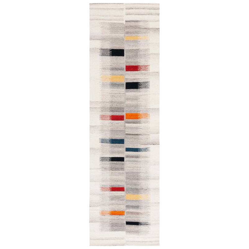 SAFAVIEH Handmade Kilim Quyen Boho Stripe Wool Rug
