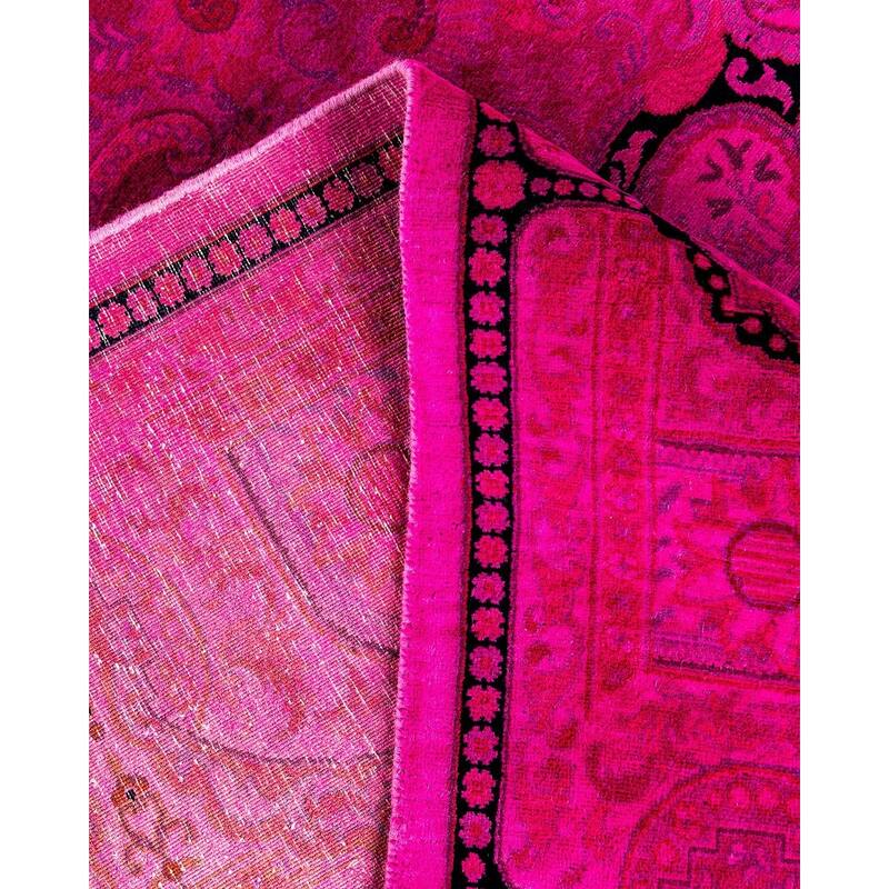 Fine Vibrance, One-of-a-Kind Hand-Knotted Area Rug - Pink, 6' 1" x 16' 8" - 6' 1" x 16' 8"