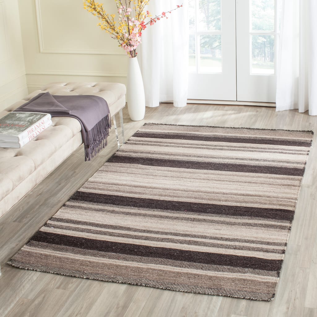 SAFAVIEH Handmade Flatweave Dhurries Cornella Modern Moroccan Wool Rug