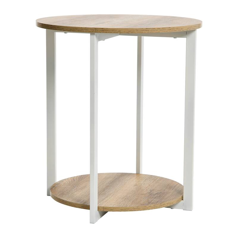 Jamestown Side End Table with Storage Shelf