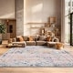 preview thumbnail 5 of 18, SAFAVIEH Tulum Marte Rustic Moroccan Boho Tribal Distressed Rug - Navy/Ivory - 6'7" Square
