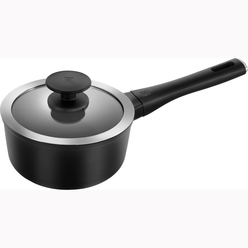 ZWILLING Madura Plus Forged Aluminum Nonstick Saucepan with Lid - Black - 1.5-qt