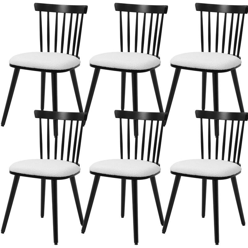 Solid Wood Spindle Back Windsor Dining Chairs Set of 2 - 33.3"H x 17.72"W x 19.7"D