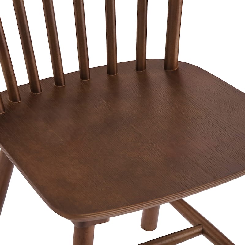 Solid Wood Simple Living Dining Chairs Set of 2 - 18" H