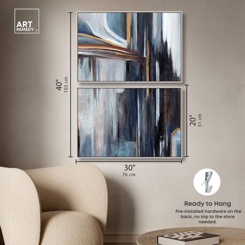 Aftereffect Canvas Set of 2 by Art Remedy