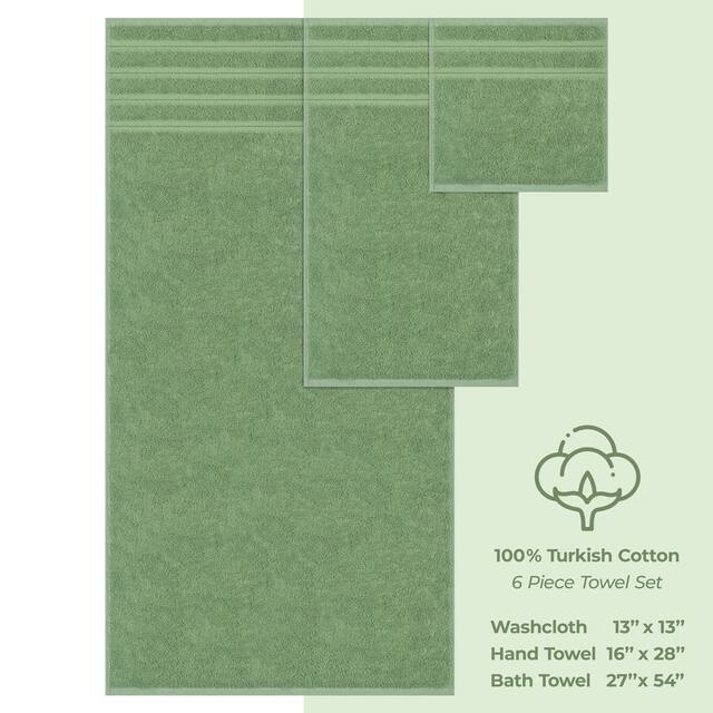 American Soft Linen 6-pc. Turkish Cotton Towel Set