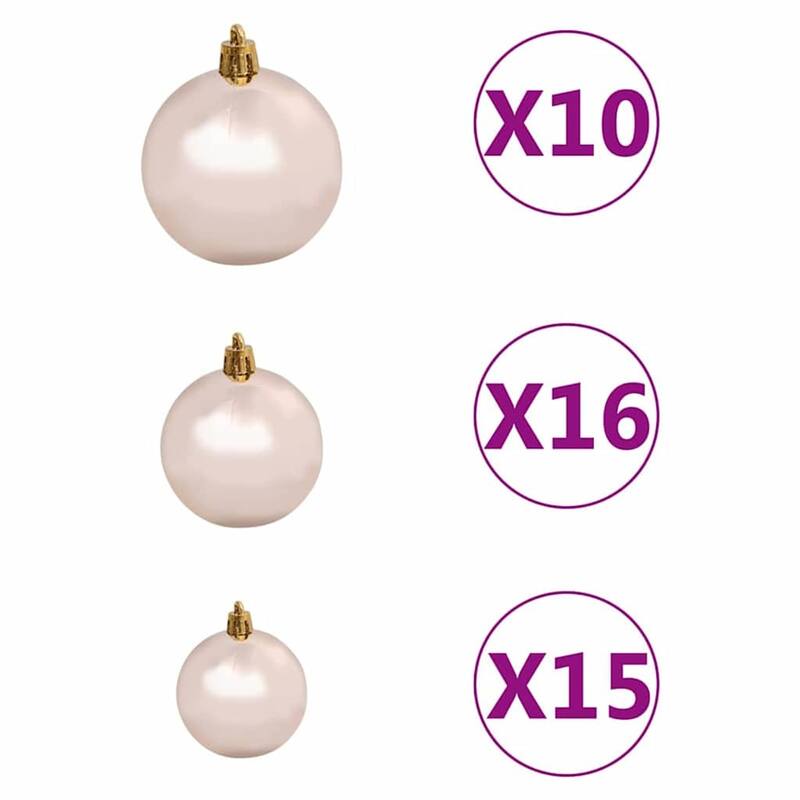vidaXL Christmas Tree with 300 LEDs Green 6 x 4 ft Plastic and metal - 70.9