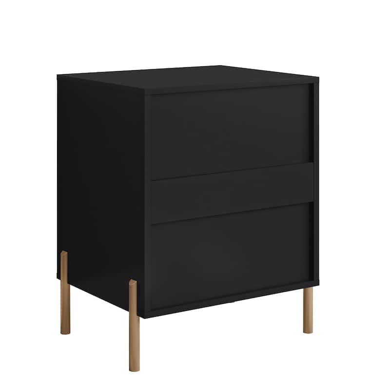 Modern 2-Drawer Nightstand Bedside Table End Table Furniture