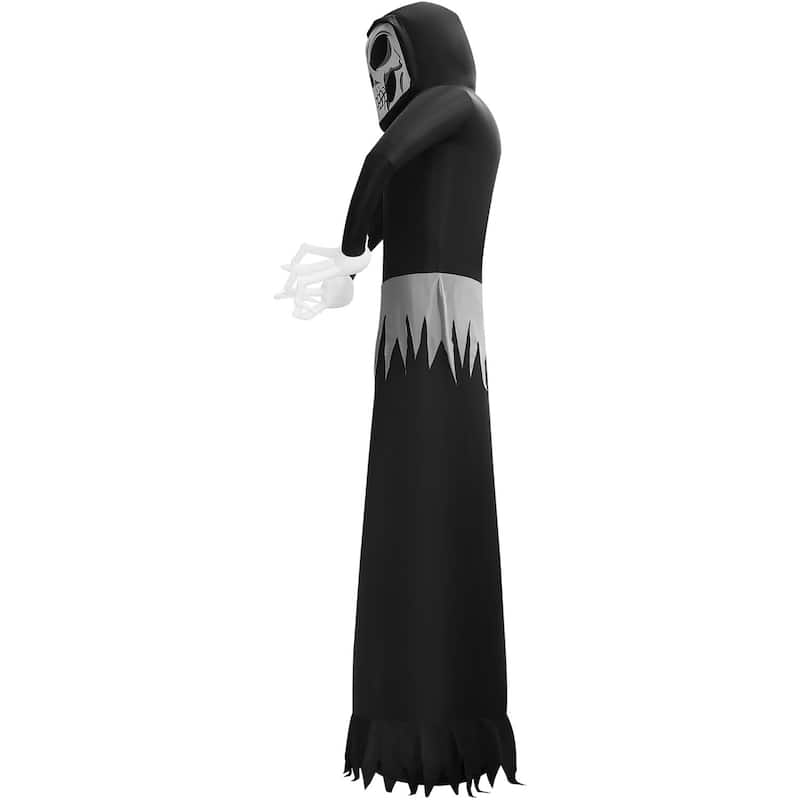 Haunted Hill Farm 20-Ft. Tall Pre-lit Inflatable Ghost Reaper - N/A